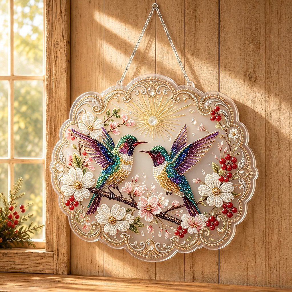 DIY Diamond Art Suncatcher Ornament Kit