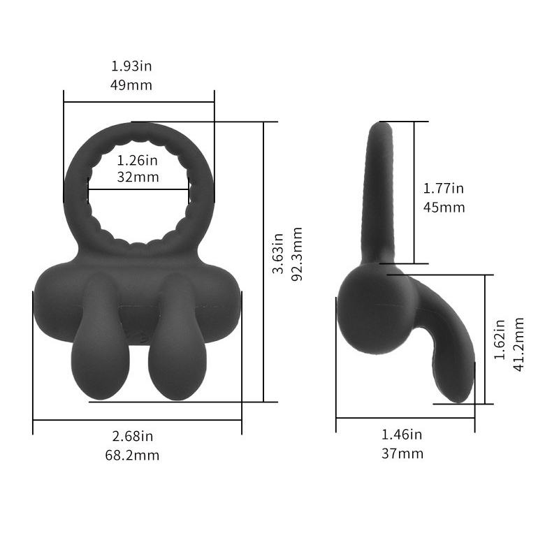 Vibrating Cock Ring with Bunny Ears