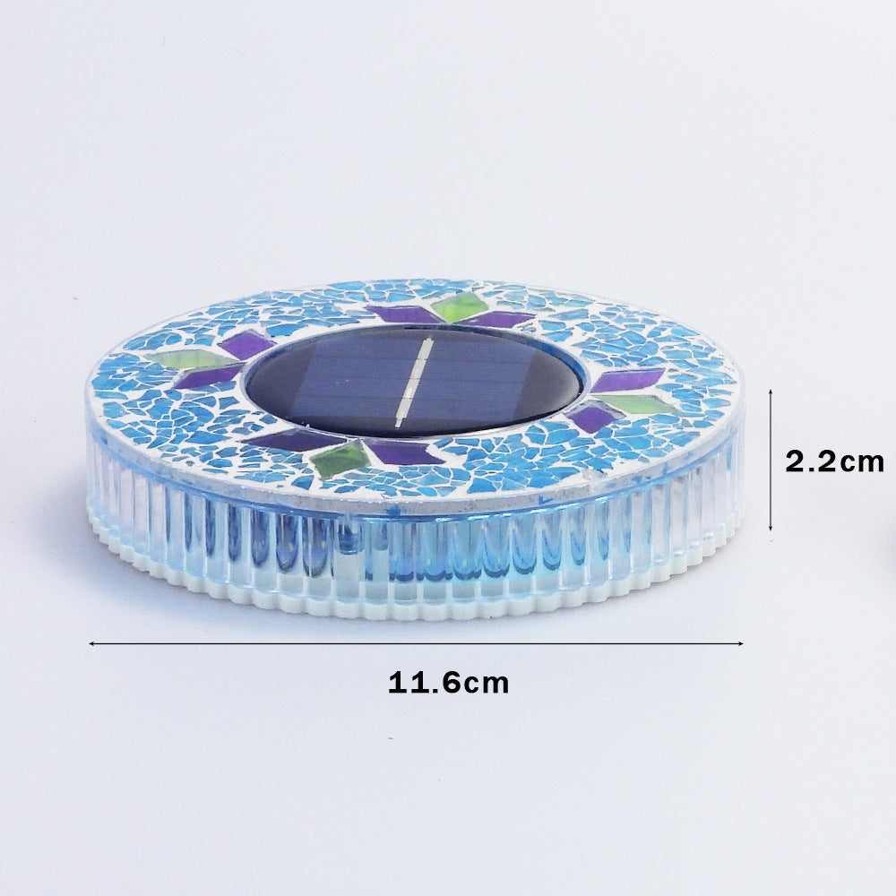 Solar Mosaic LED Waterproof Lawn Light 4 Pack