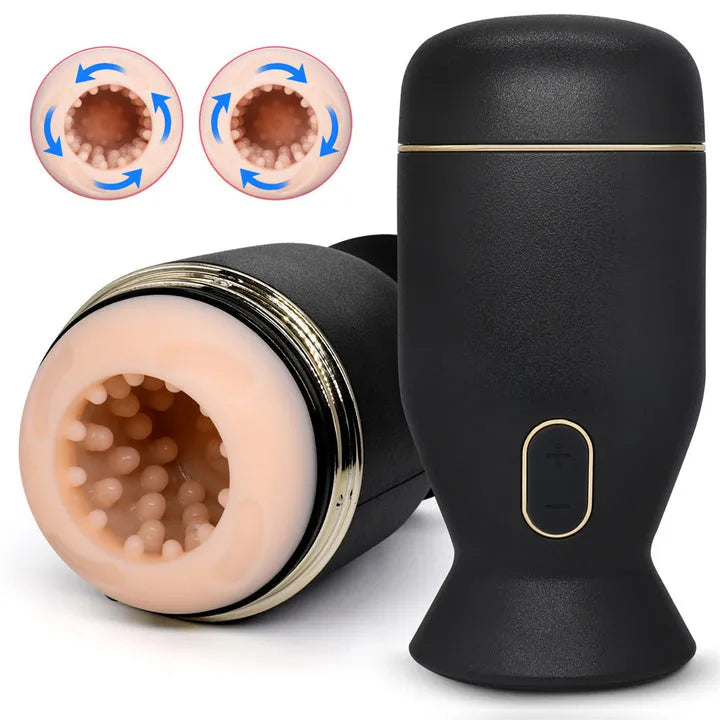 PulseMax 6 Vibration Pattern Rotation 2 in 1 Blowjob Simulator Toy