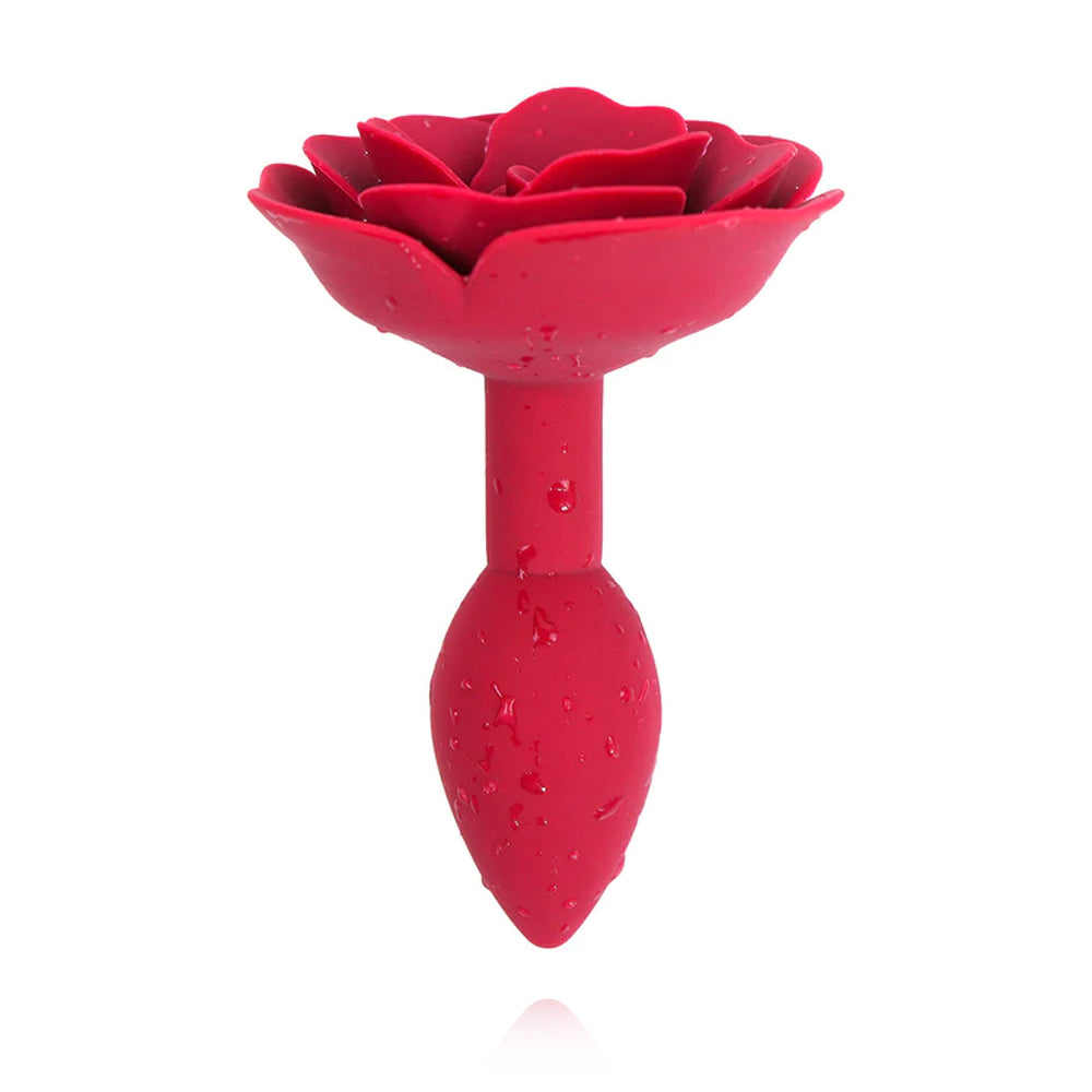 Rose Red Butt Plug Training Butt Plug Backyard Sex Toys