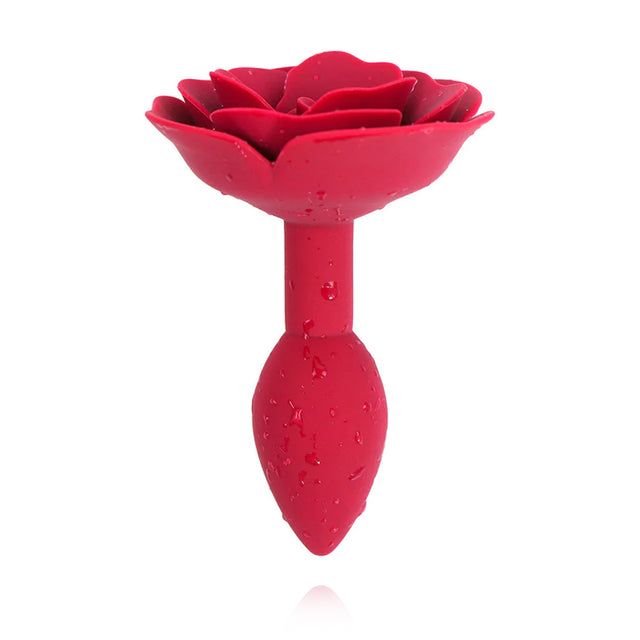 Rose Red Butt Plug Training Butt Plug Backyard Sex Toys