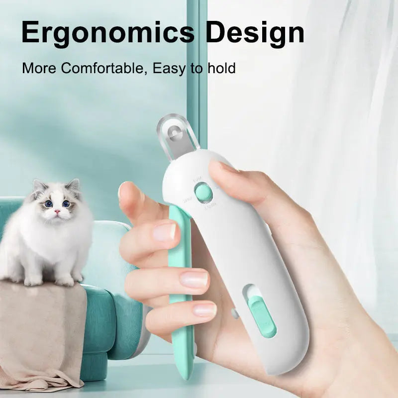 Cat Nail Clippers with Adjustable Aperture, Safe Cat Nail Trimmer with Circular Cut Hole