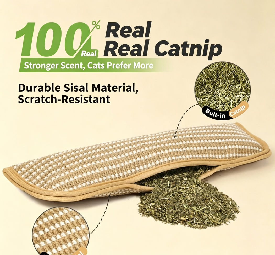 Catnip Chew Resistant Molar Pillow for Cats 2-Pack