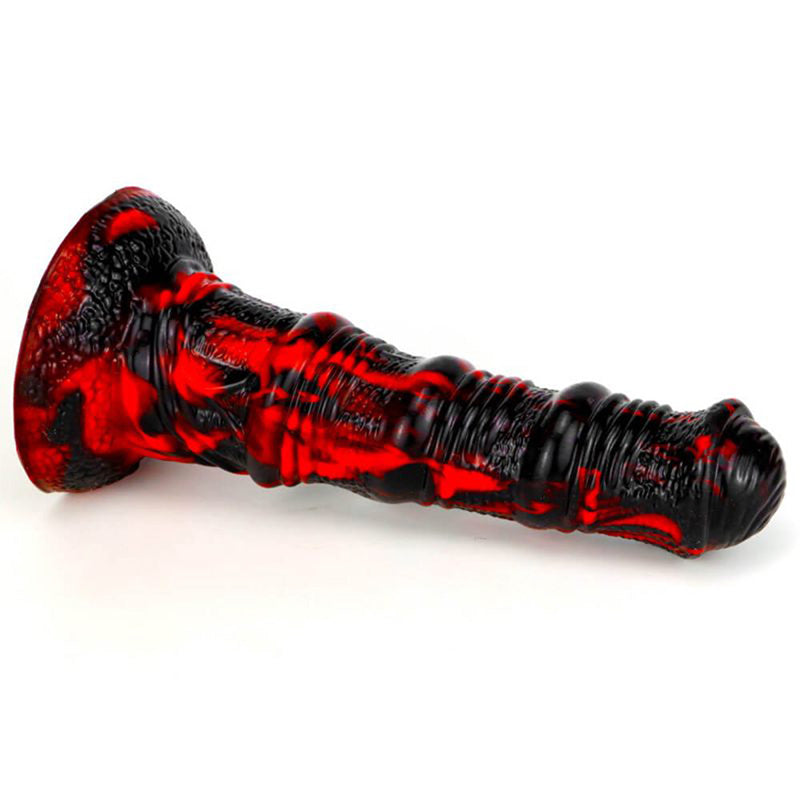 Special-Shaped Mixed-Color Artificial Horse Dick Silicone Dildo
