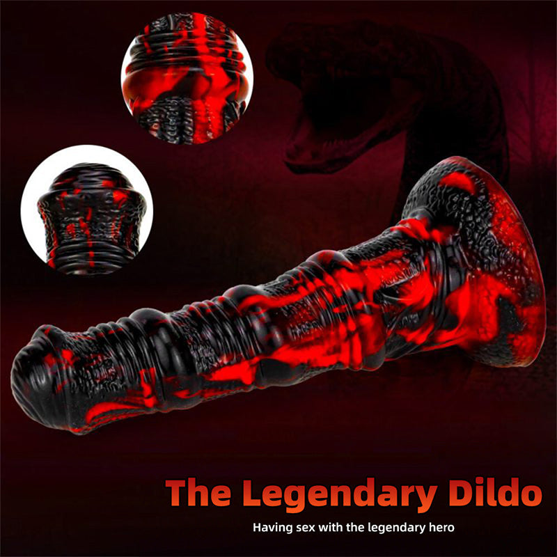 Special-Shaped Mixed-Color Artificial Horse Dick Silicone Dildo