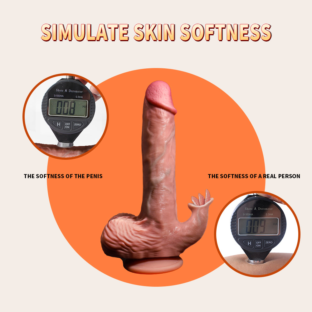 Tarzan III Penis-Premium Suction Cup Rabbit Double G Dildo For Premium Machine