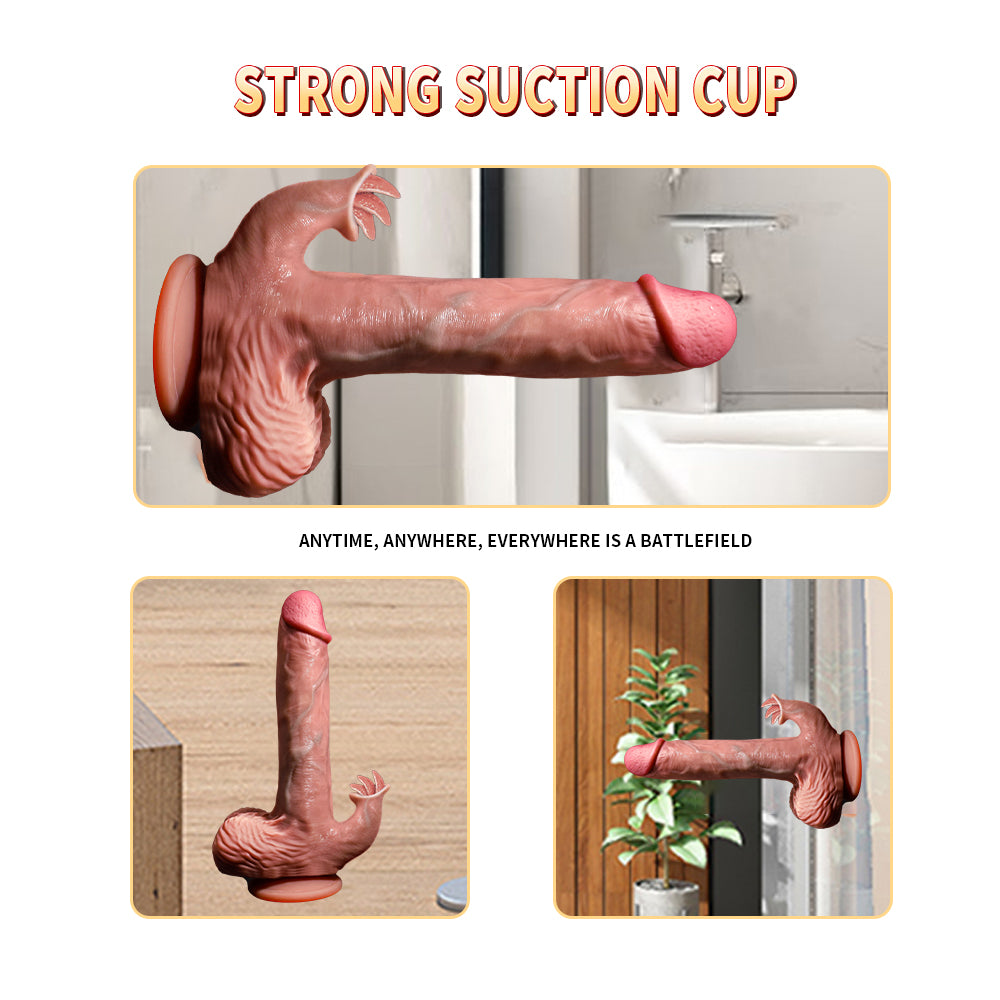 Tarzan III Penis-Premium Suction Cup Rabbit Double G Dildo For Premium Machine