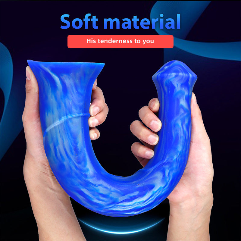 Thick Mixed Color Artificial Horse Dick Silicone Dildo