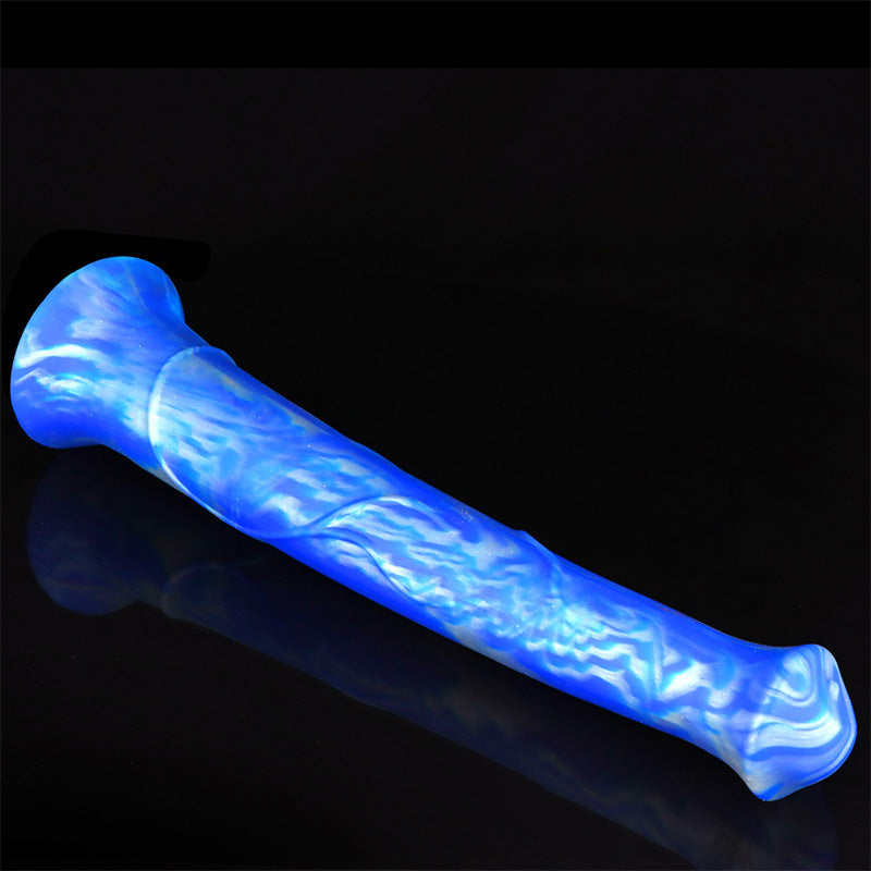 Thick Mixed Color Artificial Horse Dick Silicone Dildo