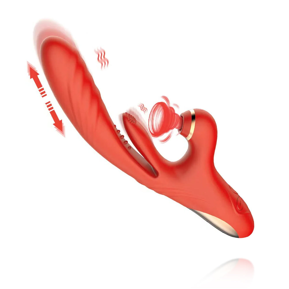 Thrusting Vibrator Suction Tapping G-Spot Stimulator