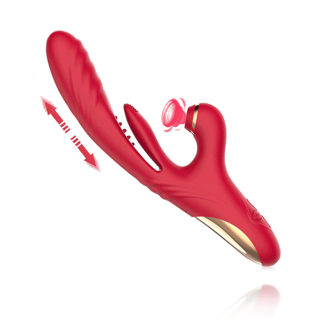 Thrusting Vibrator Suction Tapping G-Spot Stimulator
