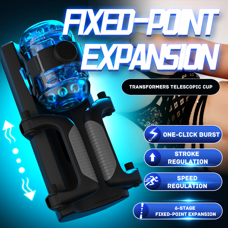 2024 New Thrusting Cannon King 10 Vibration 6-Segment Fixed-Point Male Sex Toys With Handle