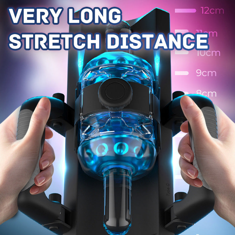 2024 New Thrusting Cannon King 10 Vibration 6-Segment Fixed-Point Male Sex Toys With Handle