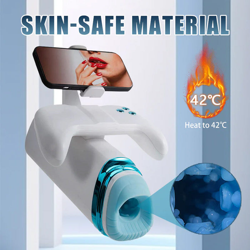 7-Frequency Suction & 7-Frequency Vibration Heating Male Masturbator