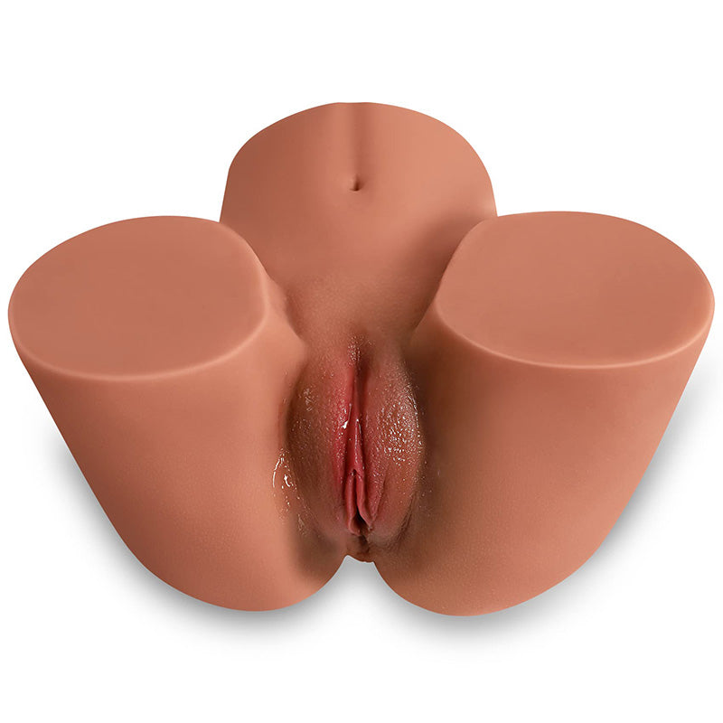 Dark Brown Life Size Realistic Butt 3D Realistic Textured Male Stroker