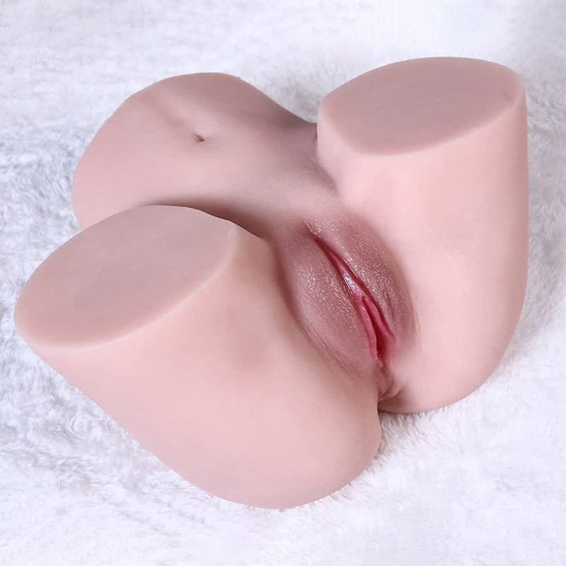 Dark Brown Life Size Realistic Butt 3D Realistic Textured Male Stroker