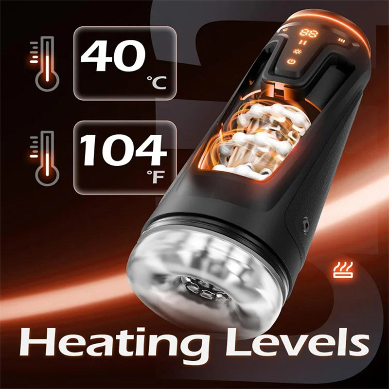 Victor - 9 Vibrating, 8 Thrusting Modes & 2 Heating Levels Male Aircraft Cup