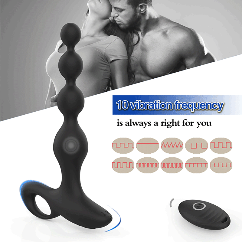 Wireless Remote Control Prostate Massager Silicone Anal Plug