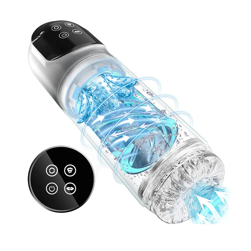 XR3 Wearable 7 Vibrating Sucking Rotation Tongue Licking Automatic Male Sex Toys