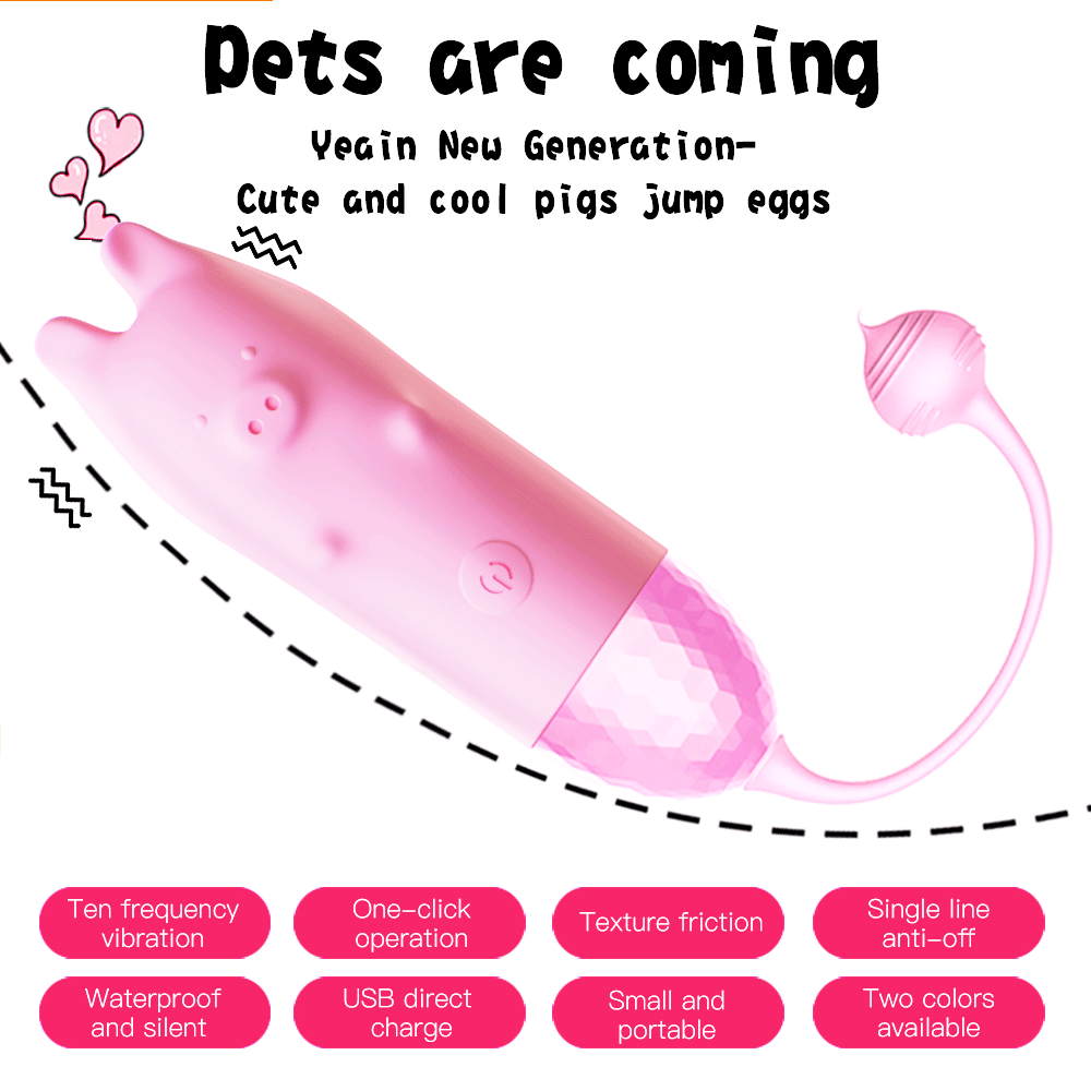 Piggy G-spot Vibrator -10 Frequency Wireless Control Piglet Vibrator