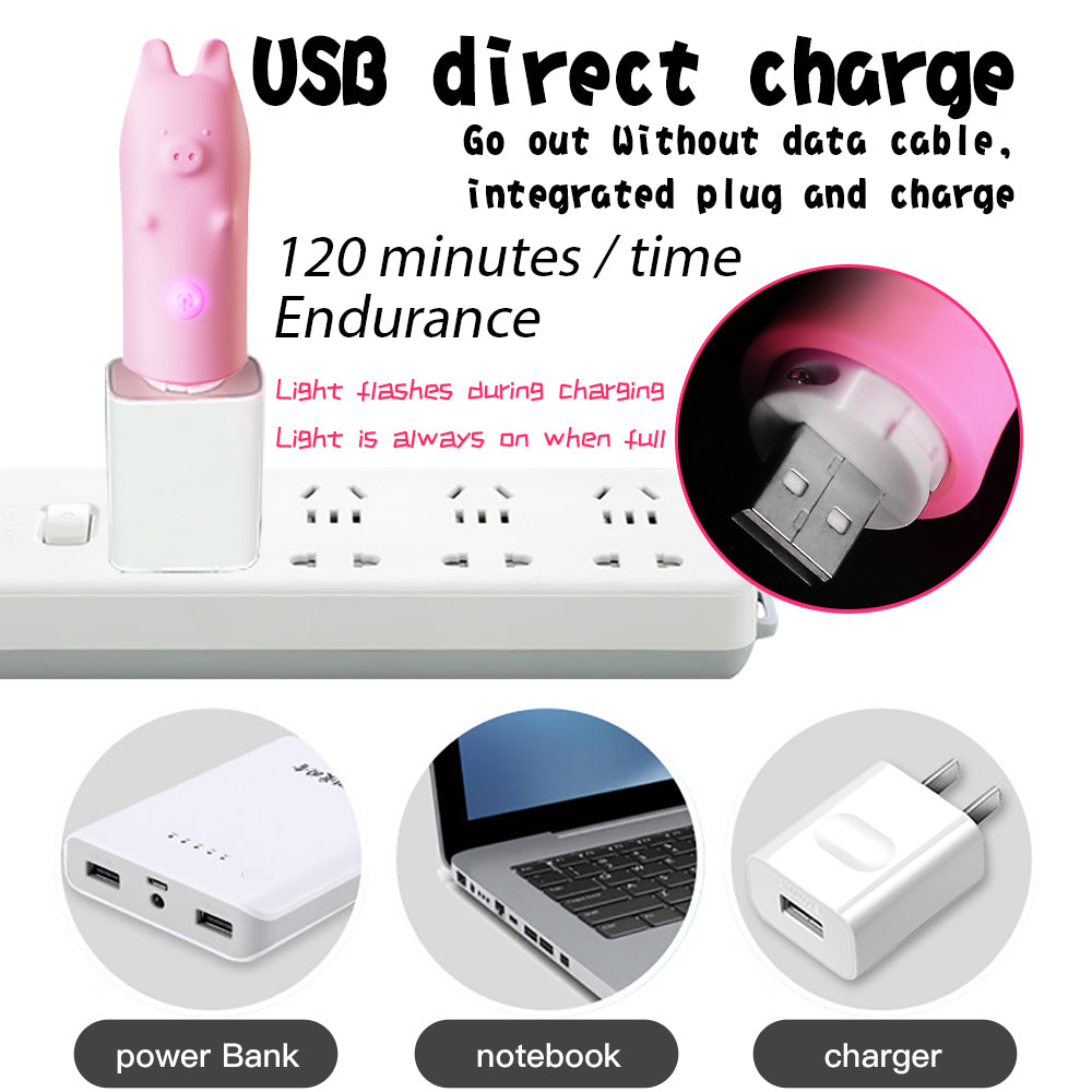Piggy G-spot Vibrator -10 Frequency Wireless Control Piglet Vibrator