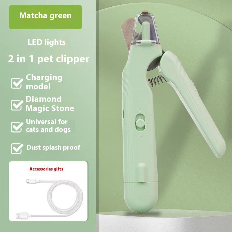 Pet LED Nail Clippers - Safe Trimming for Dogs, Cats & Rabbits