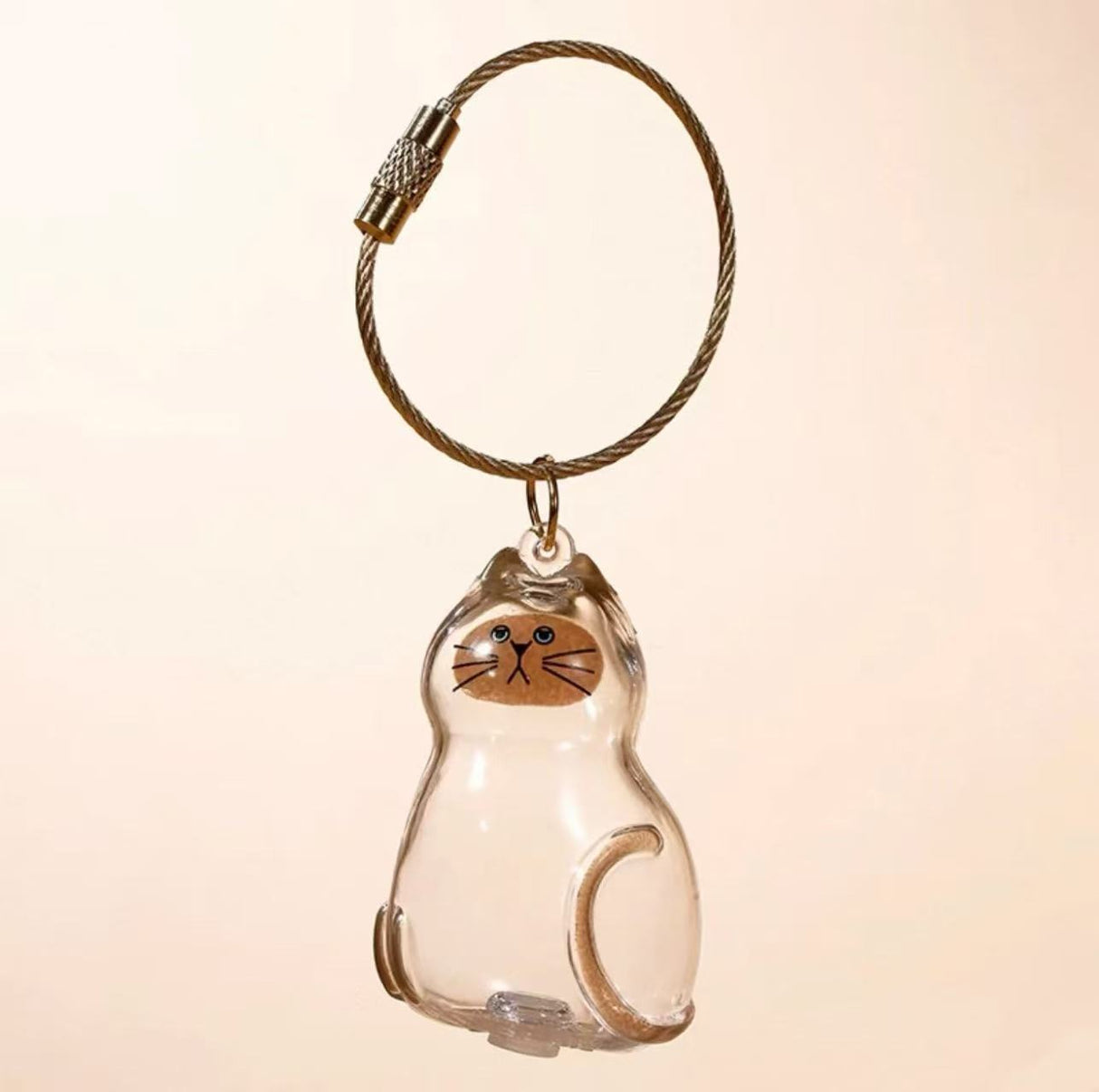 Pet Hair Keepsake Capsule Keychain for Cat & Dog Lovers -5Pcs