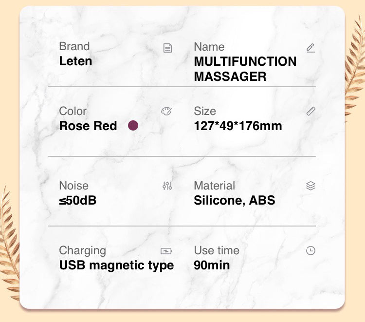 High-Frequency Explosive Suction Heating Female Vibrator