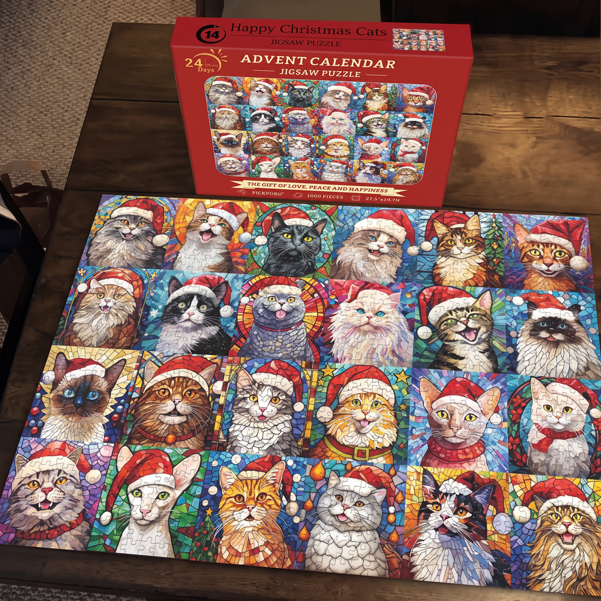 🎅🧩Christmas Advent Calendar Jigsaw Puzzle 1000pcs🧩🎅