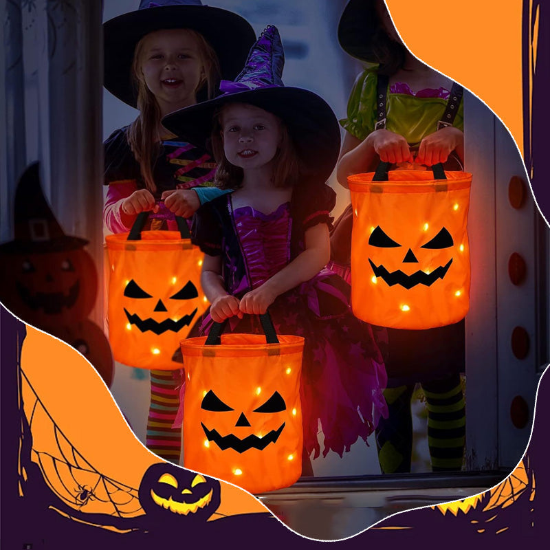 🎃 2026 Sale — Over 19,000 Sold!✨ Halloween Glowing Pumpkin Bag – LED Lights & Spacious Interior 🍬2 Pack