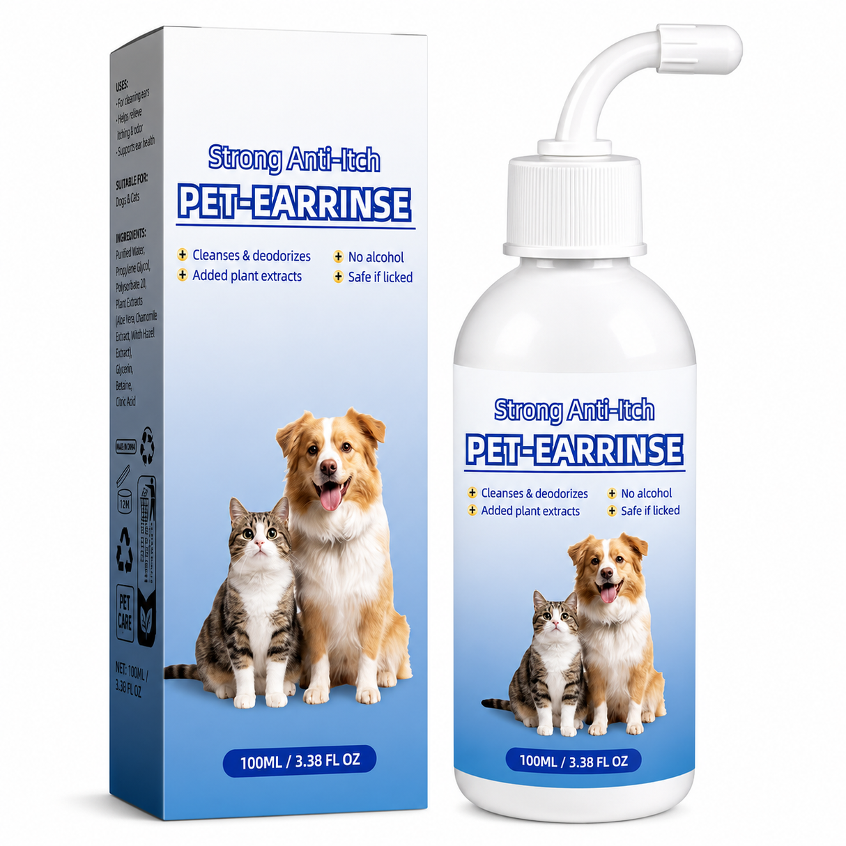 Gentle Pet Ear Cleansing Solution – 2 Pack