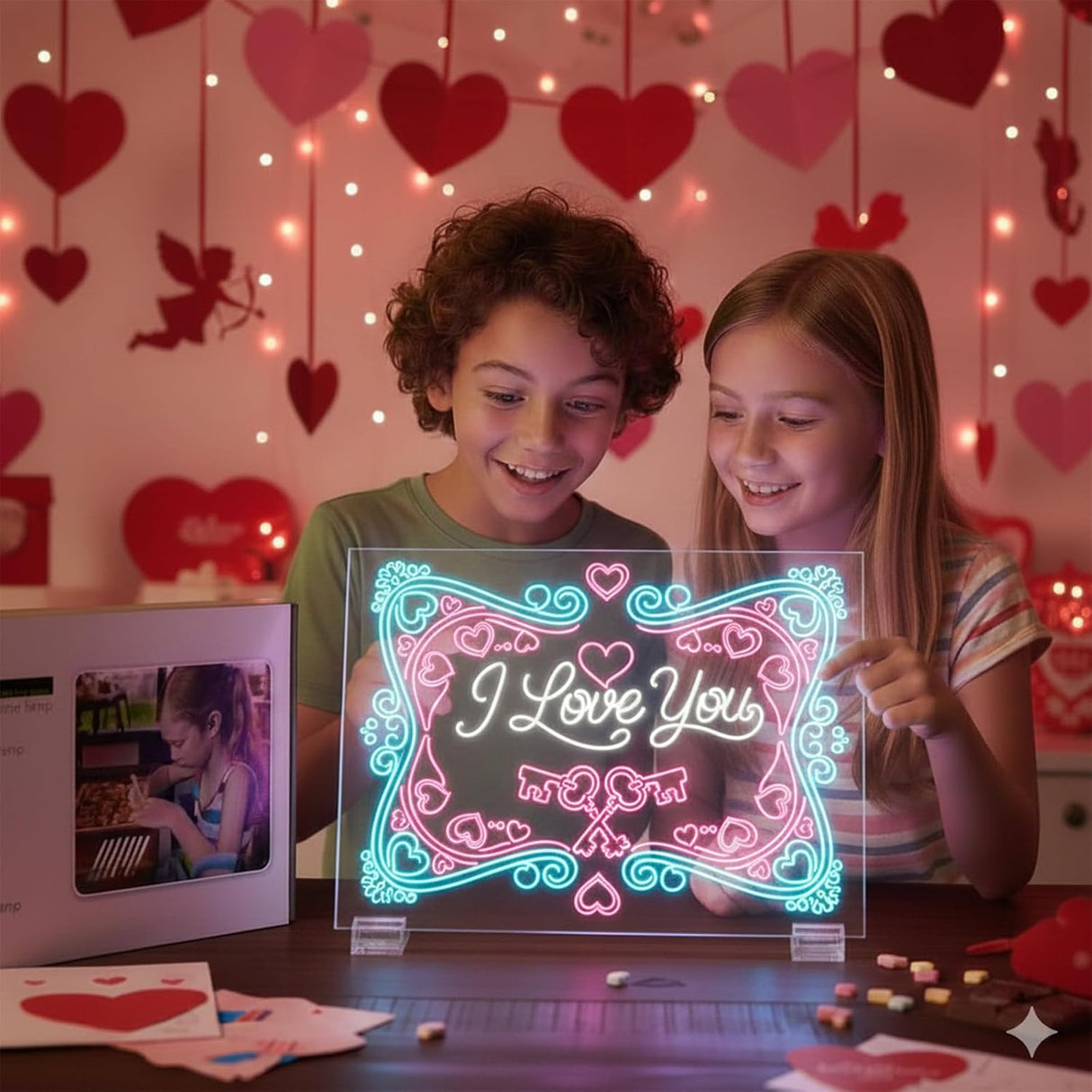 7-Color LED Acrylic Drawing Board – Large