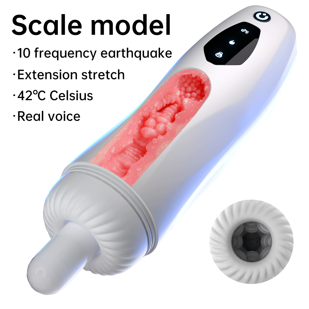 Tifforun 10 Vibrator 5 Sucking Telescoping Male Airplane Cup