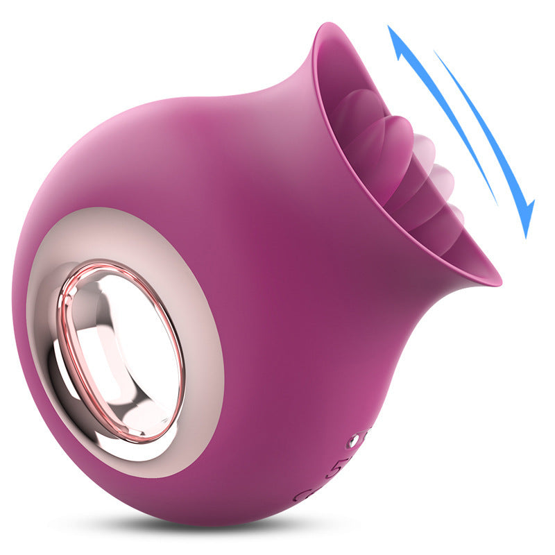 9 Vibrating & Sucking Tongue Vibrator Waterproof Rose Toy for Women