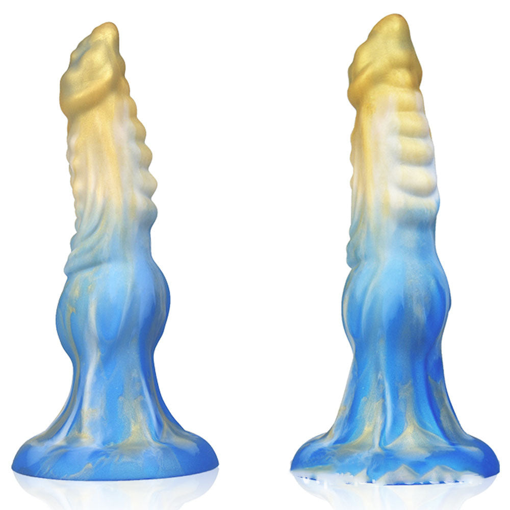 Alien Dildo Mixed Color Liquid Silicone Allovers Dildo Sex Toys-4