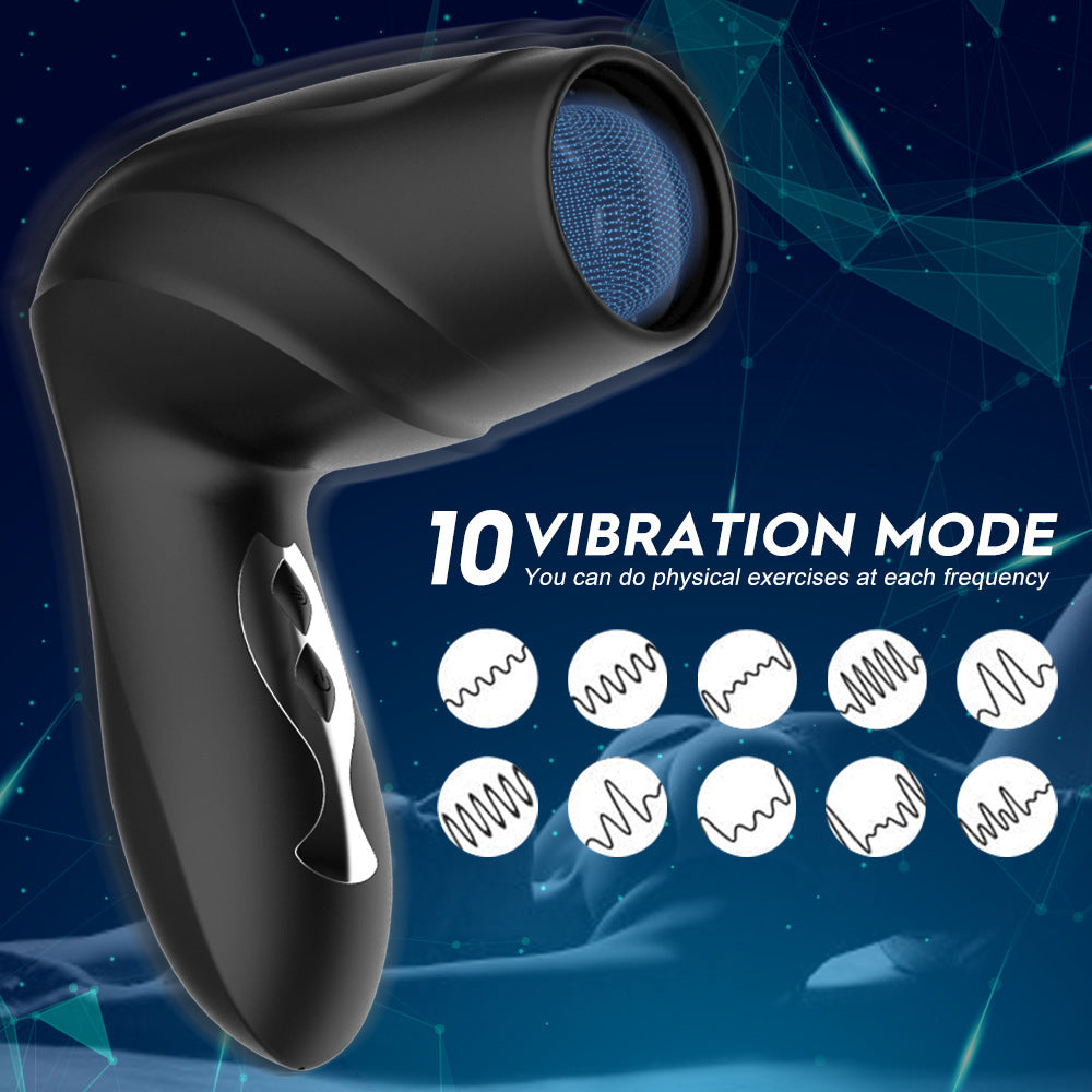 Hair Dryer Masturbation Cup 10 Vibration Mode Strong Suck Blowjob Toy-3