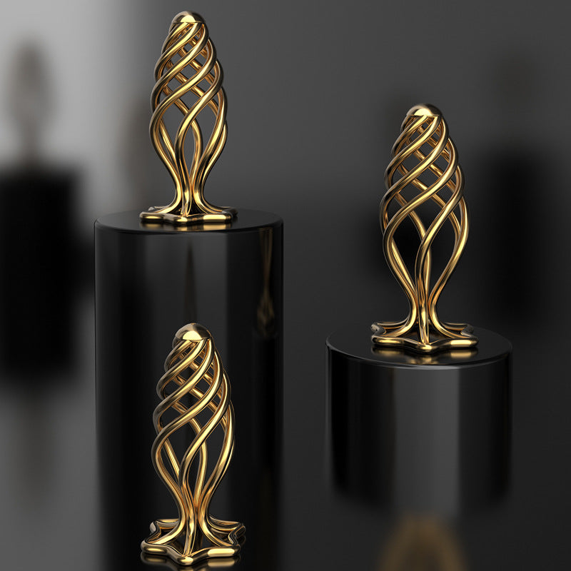 Men's Metal Hollow Anal Plug