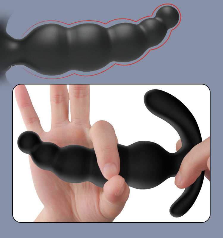 Silicone Thrusting Butt Plug Remote Vibrating Prostate Dildo