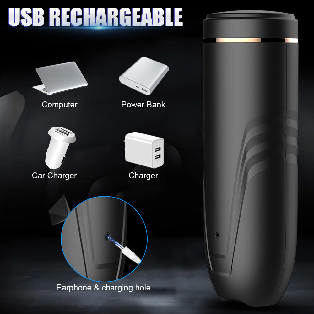 Showeggs 7 Telescopic 3 Rotation Fully Automatic Male Masturbator Built-In Voice Removable Blowjob Toy