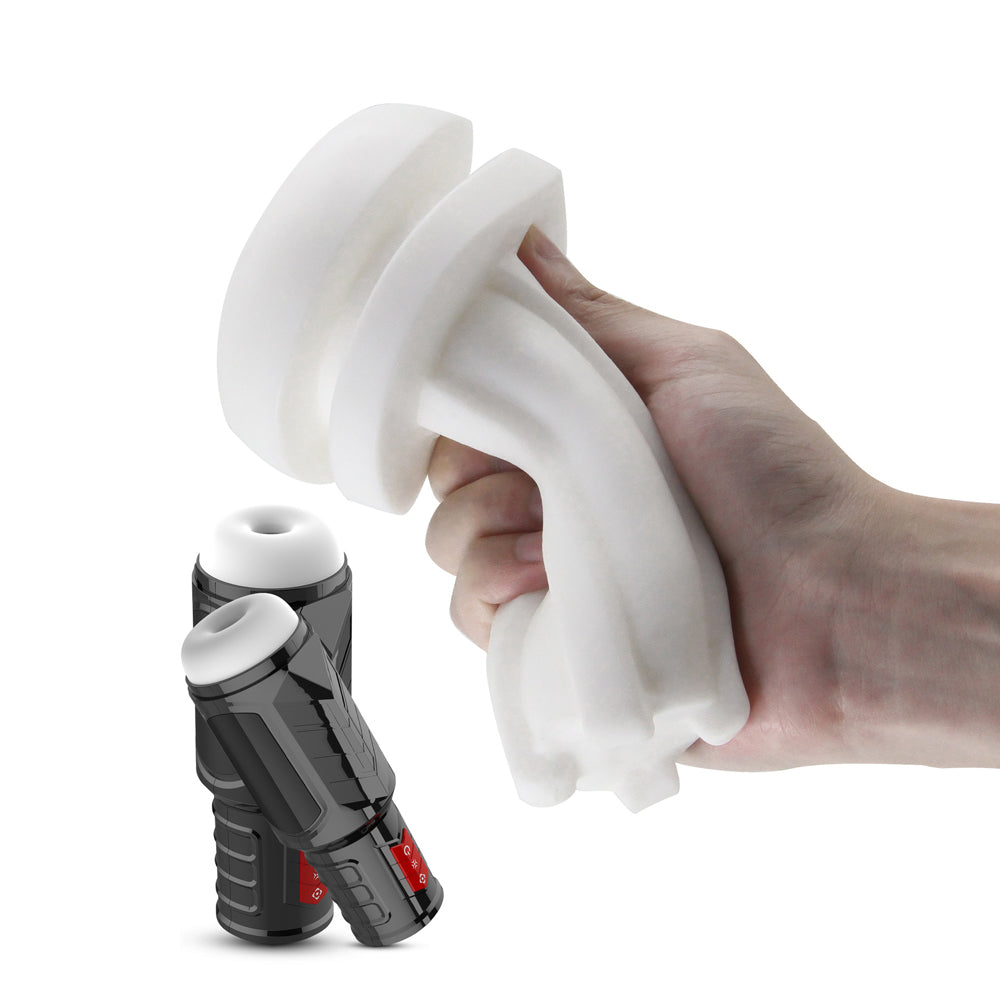 Portable Masturbation Cup Telescopic Vibration Sound Blow Job Simulator