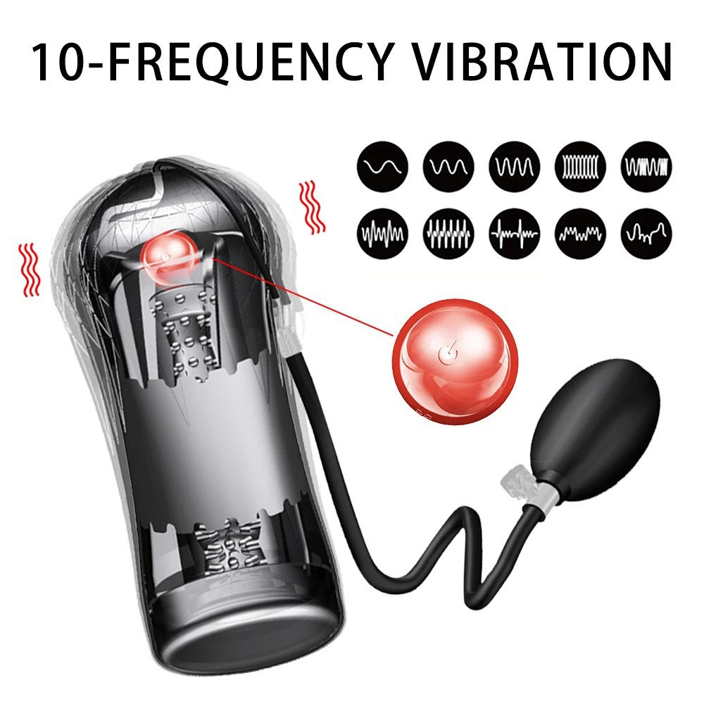 Multi-Channel Airbag Masturbation Cup - 10 Frequency Vibration-5