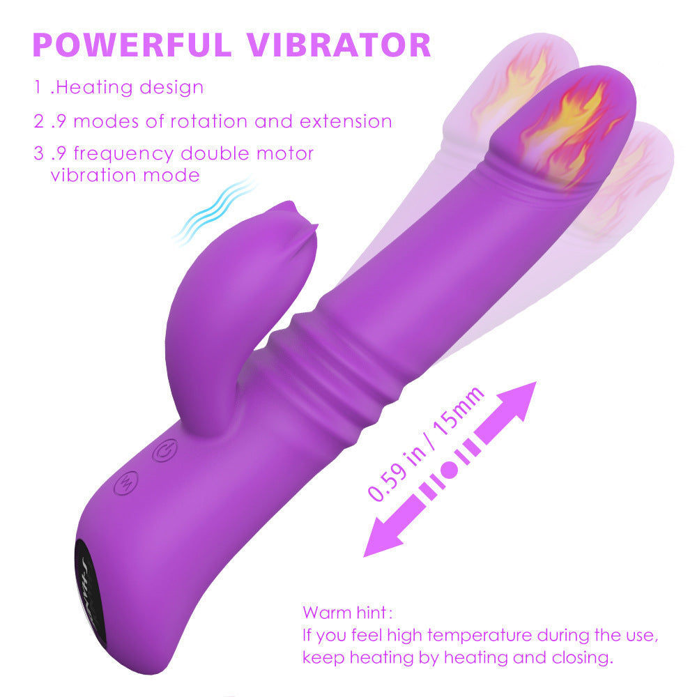 Telescoping Dildo for Women Thrusting Vibrator Allovers Dildos