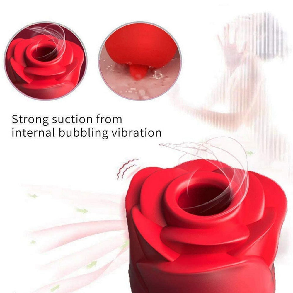 Rose Tongue Vibrator Female Masturbation Clitoral Stimulator Vibrator Rose