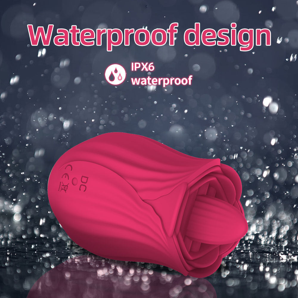 Vibrating Tongue Female Rose Vibrator Multifunctional Rose Toy