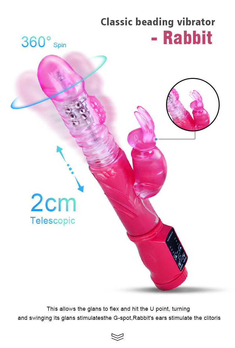 Rabbit Vibrators and Rotating Telescopic Dildo | Shake Dildo-2