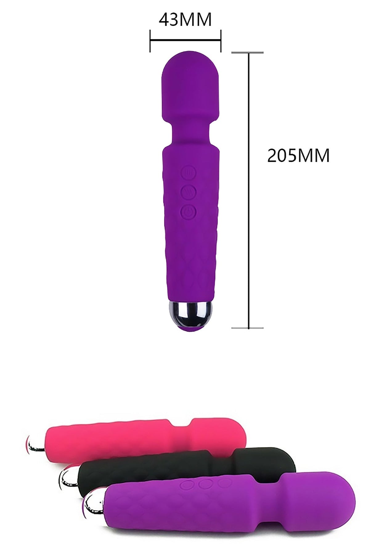 20 Frequency Magic Wand Knight Strong Shock  Nipple vibrator