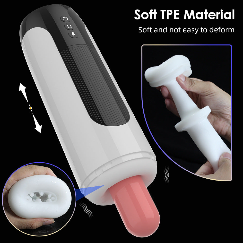 Fully Automatic Male Telescopic Vibrating Vocal Masturbator
