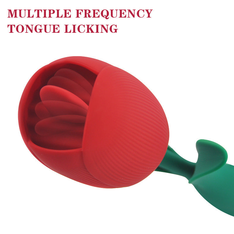 8 Frequency Vibration + 5 Frequency Tongue Licking Masturbator