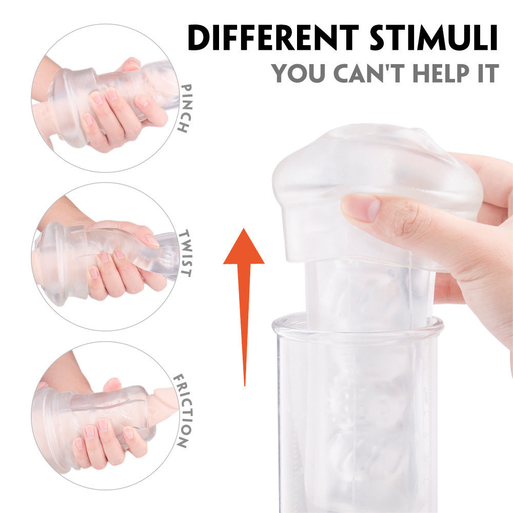 Solosonic Penis Pump Penis Enlarger Extender with 9 Vibration Sucking Manual Penis Vacuum Pump